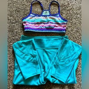Girls size 10–12 athletic set